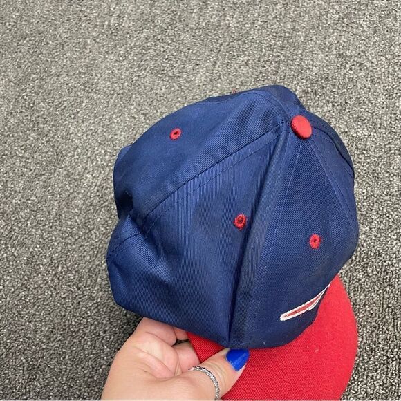 Vintage New England Patriots Logo 7 NFL SnapBack Adjustable Blue Hat Cap - Picture 6 of 6